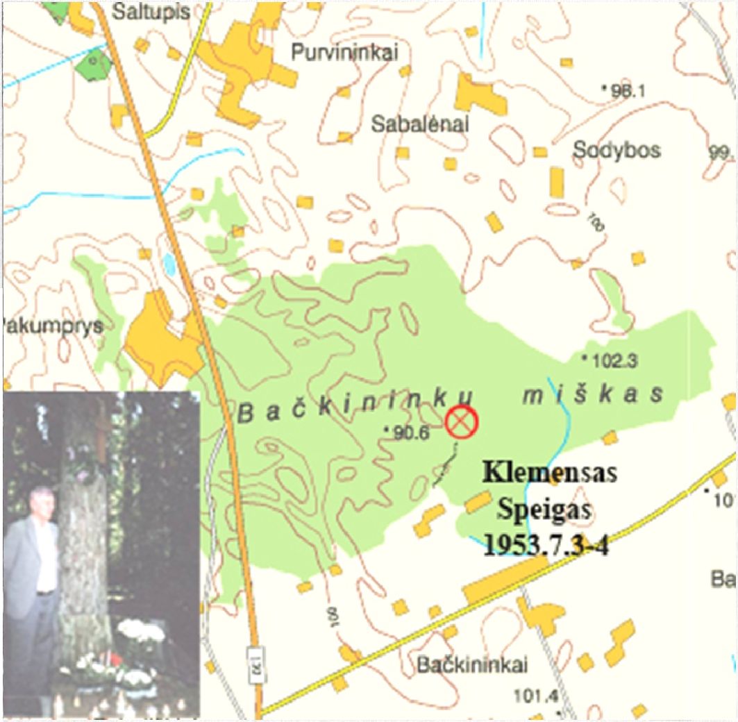 Partizanų Antano Gu-dyno-Speigo ir Klemenso Stačioko-Klemenso žūties vieta